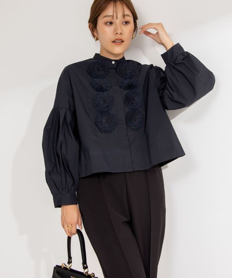 NOLLEY'S「【MARILYN MOON/マリリーンムーン】dramatic tuck motif blouse」|シャツ・ブラウス|