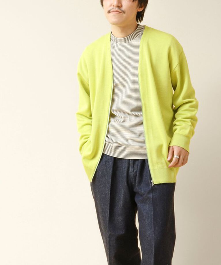 NOLLEY'S goodman「ZIP Vネックカーディガン 24AW」|カーディガン|