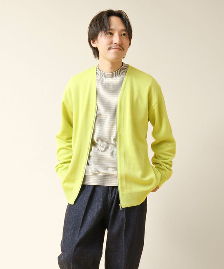 NOLLEY'S goodman「ZIP Vネックカーディガン 24AW」|カーディガン|