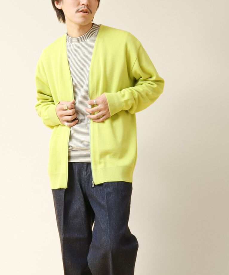 NOLLEY'S goodman「ZIP Vネックカーディガン 24AW」|カーディガン|