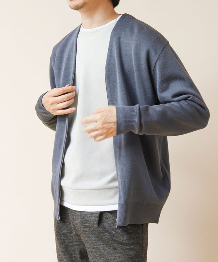 NOLLEY'S goodman「ZIP Vネックカーディガン 24AW」|カーディガン|