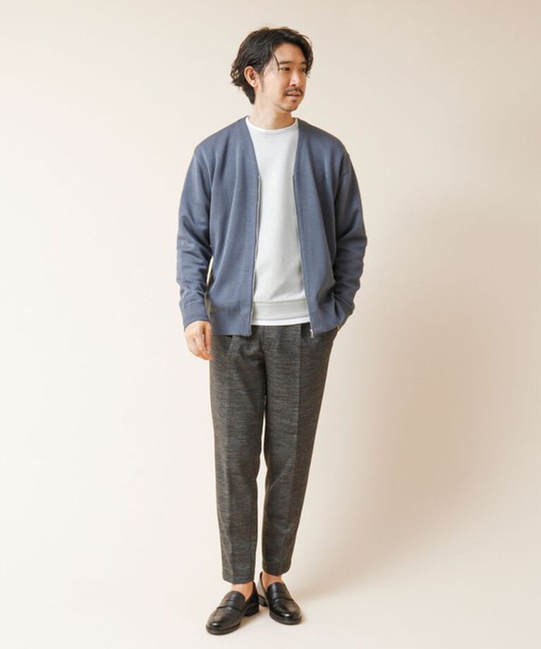 NOLLEY'S goodman「ZIP Vネックカーディガン 24AW」|カーディガン|