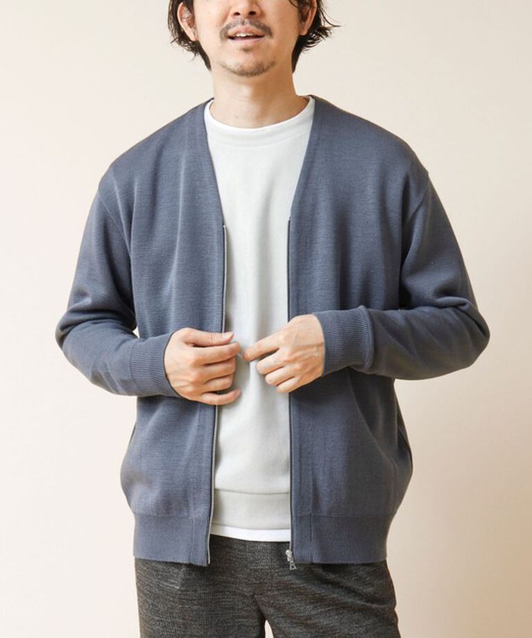 NOLLEY'S goodman「ZIP Vネックカーディガン 24AW」|カーディガン|