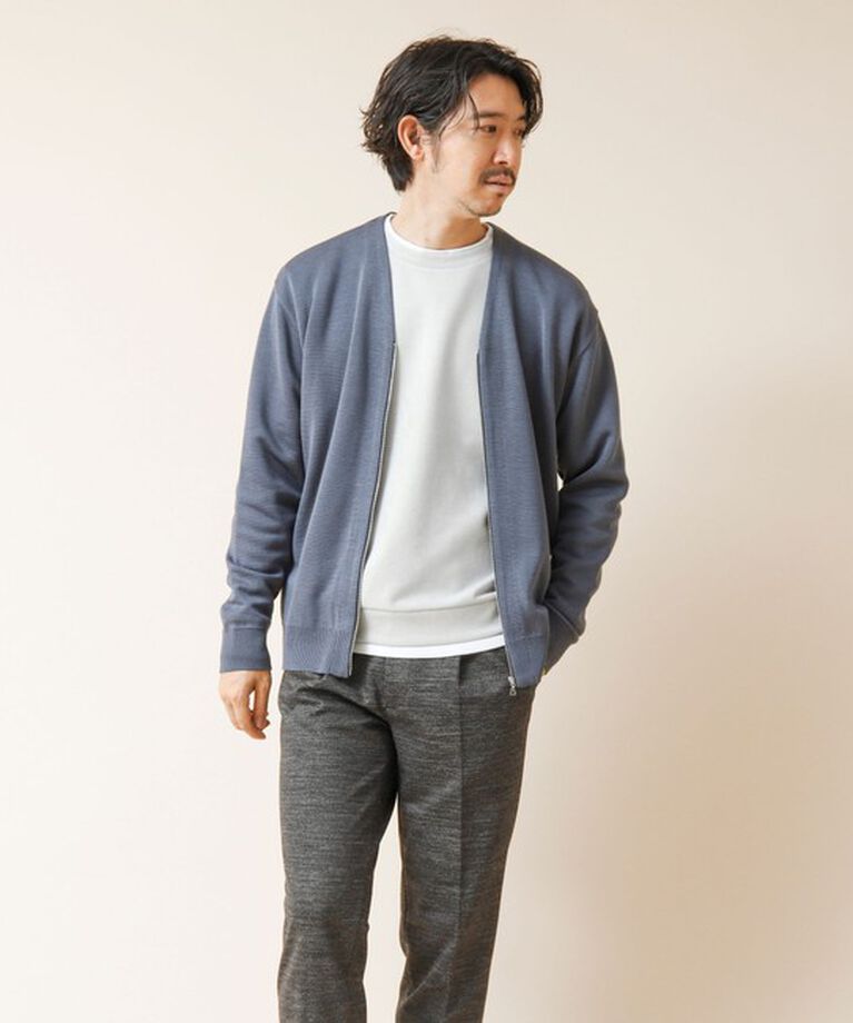 NOLLEY'S goodman「ZIP Vネックカーディガン 24AW」|カーディガン|