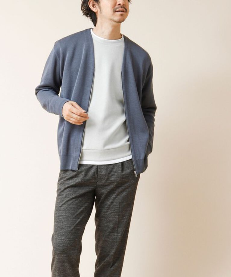 NOLLEY'S goodman「ZIP Vネックカーディガン 24AW」|カーディガン|