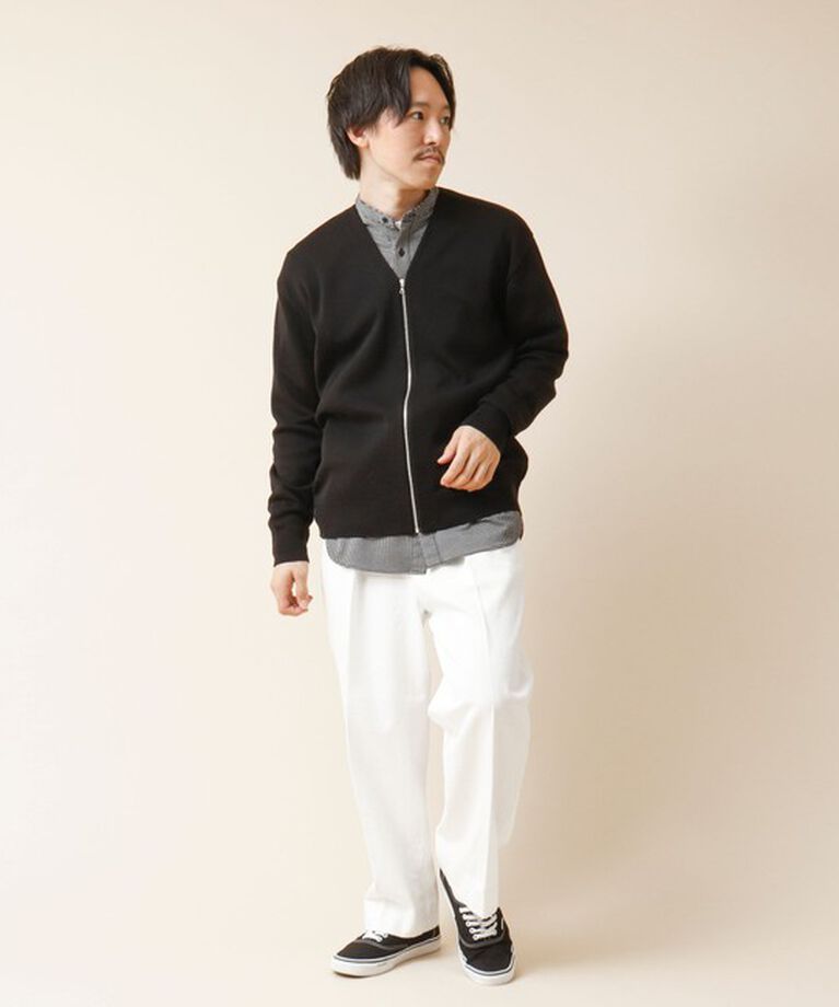 NOLLEY'S goodman「ZIP Vネックカーディガン 24AW」|カーディガン|
