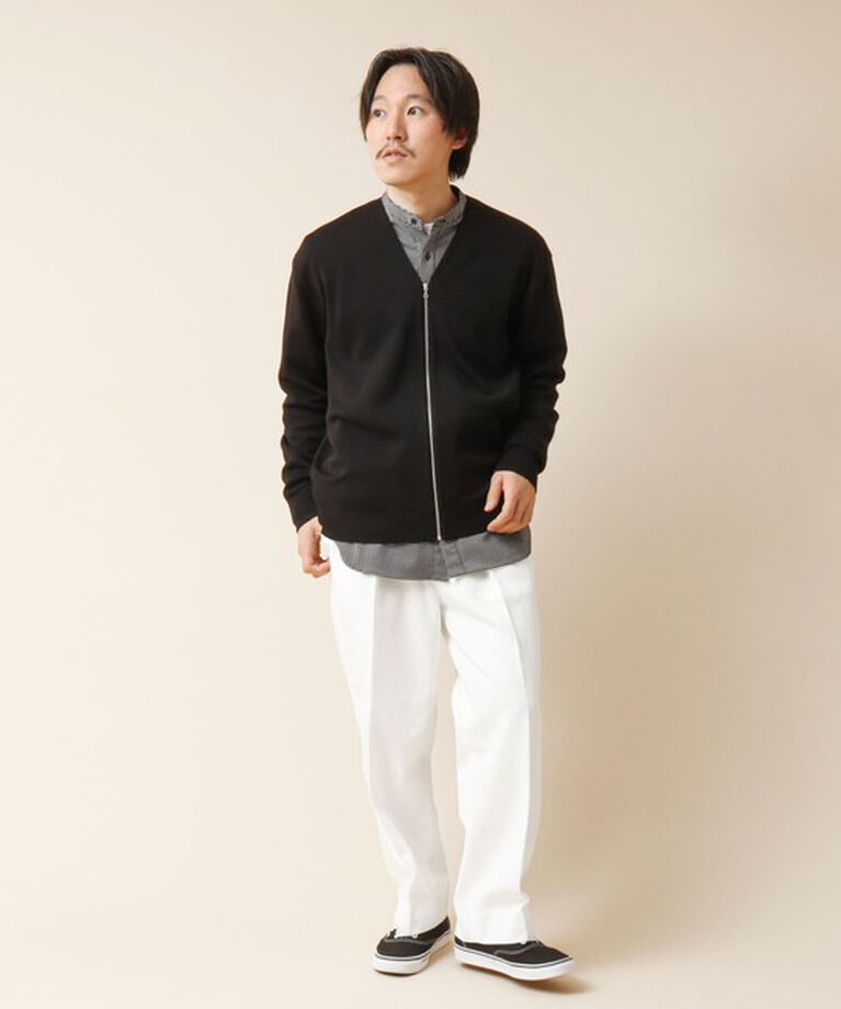 NOLLEY'S goodman「ZIP Vネックカーディガン 24AW」|カーディガン|
