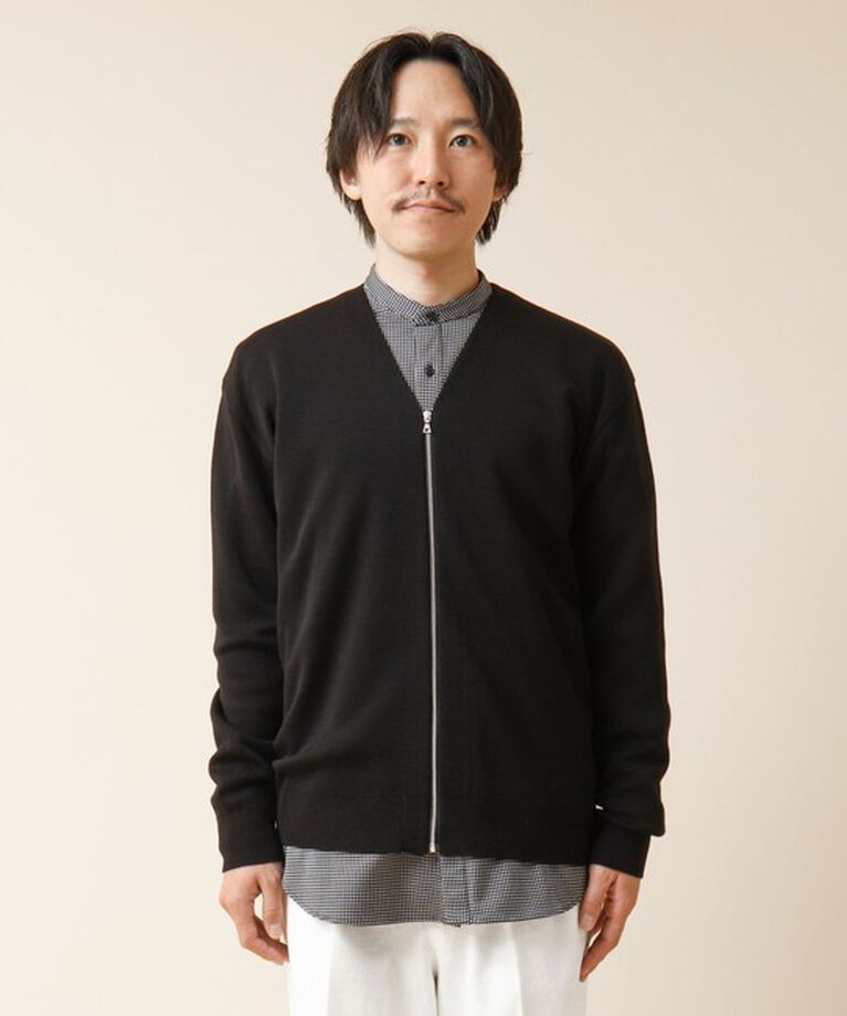 NOLLEY'S goodman「ZIP Vネックカーディガン 24AW」|カーディガン|