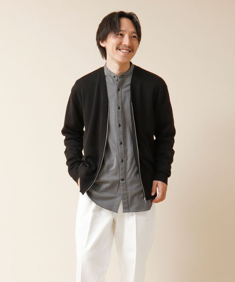 NOLLEY'S goodman「ZIP Vネックカーディガン 24AW」|カーディガン|
