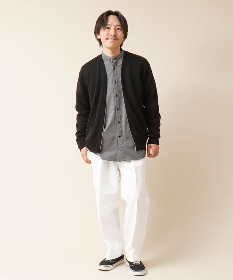 NOLLEY'S goodman「ZIP Vネックカーディガン 24AW」|カーディガン|