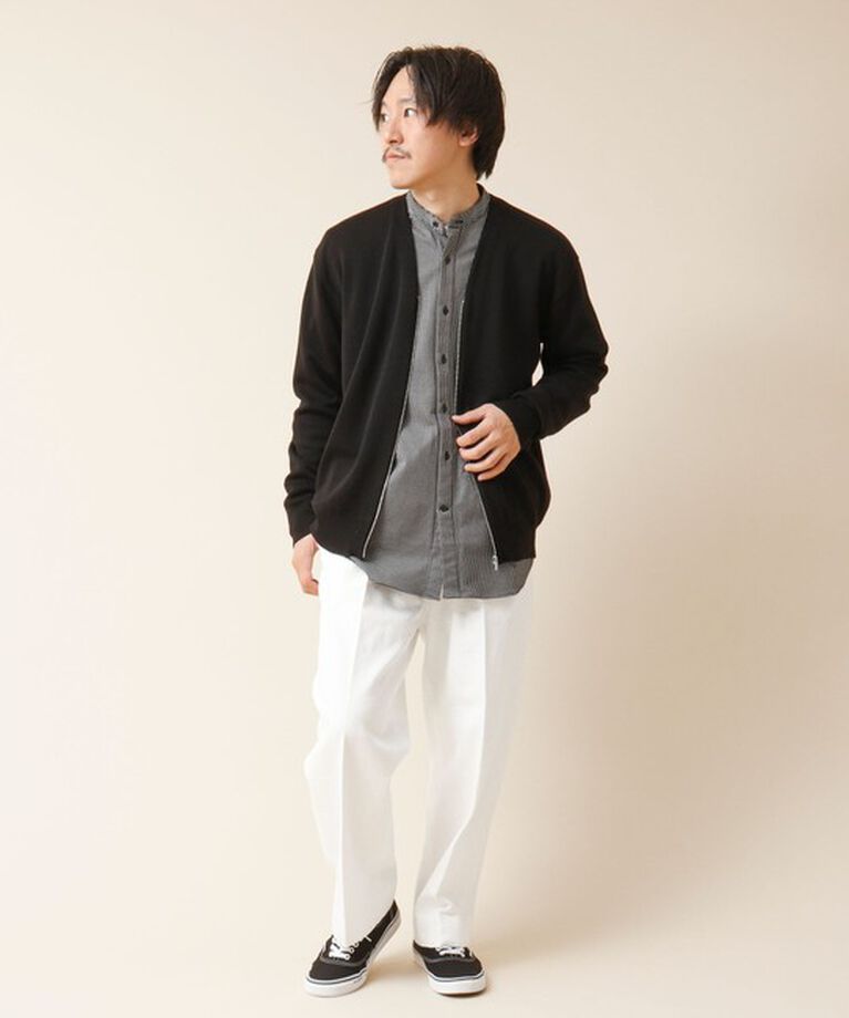 NOLLEY'S goodman「ZIP Vネックカーディガン 24AW」|カーディガン|
