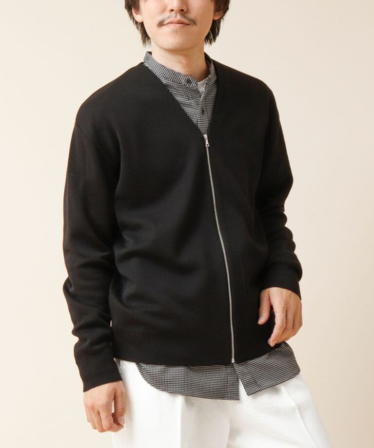 NOLLEY'S goodman「ZIP Vネックカーディガン 24AW」|カーディガン|