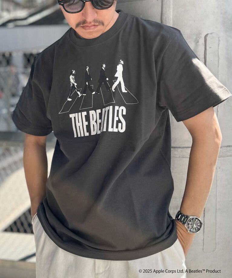 NOLLEY'S goodman「【GOOD ROCK SPEED】別注 THE BEATLES abbey road T 25SS」|Tシャツ・カットソー|ブラック