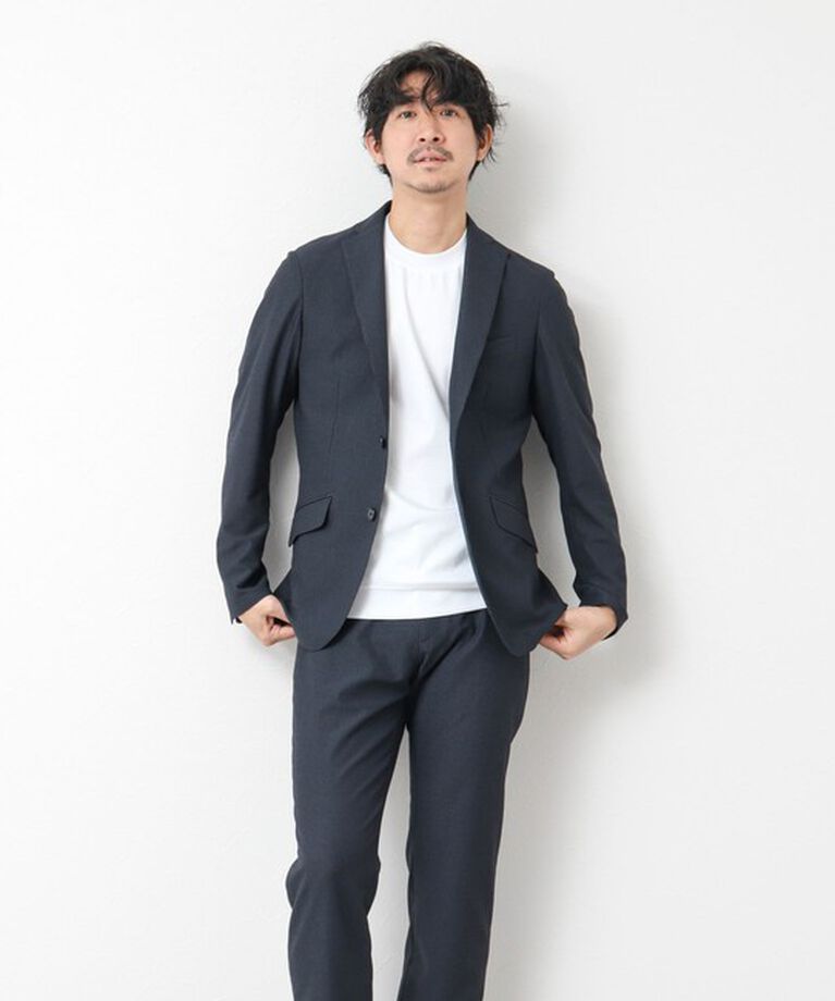 NOLLEY'S goodman「《セットアップ/ビジカジ対応》ドットサッカーストレッチパンツ 25SS」|チノ|