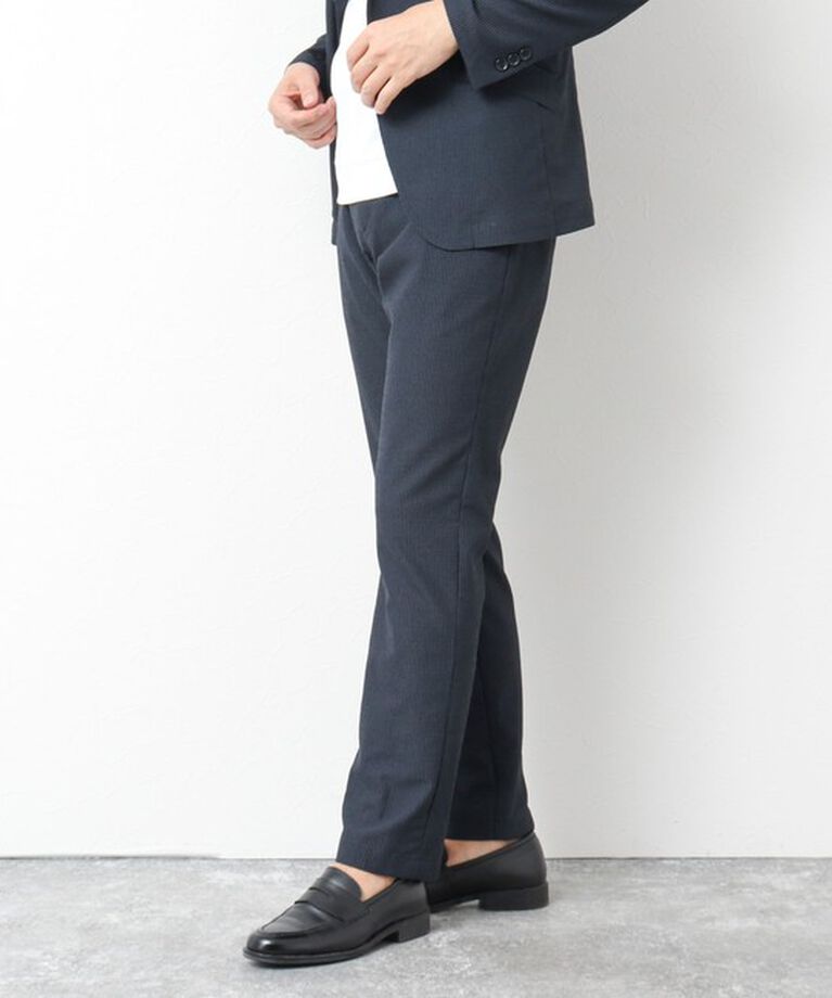 NOLLEY'S goodman「《セットアップ/ビジカジ対応》ドットサッカーストレッチパンツ 25SS」|チノ|
