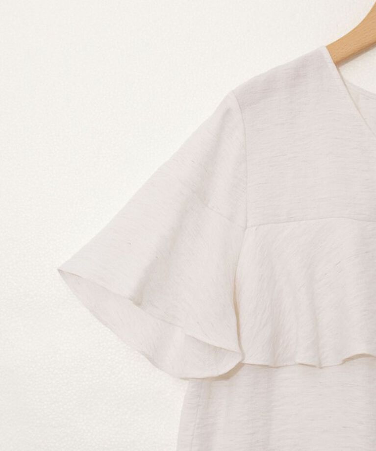 NOLLEY'S「◇【WEB限定】《セットアップ対応》ジュピター半袖フリルブラウス」|シャツ・ブラウス|