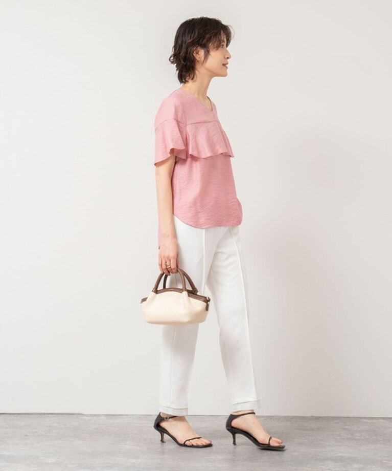NOLLEY'S「◇【WEB限定】《セットアップ対応》ジュピター半袖フリルブラウス」|シャツ・ブラウス|