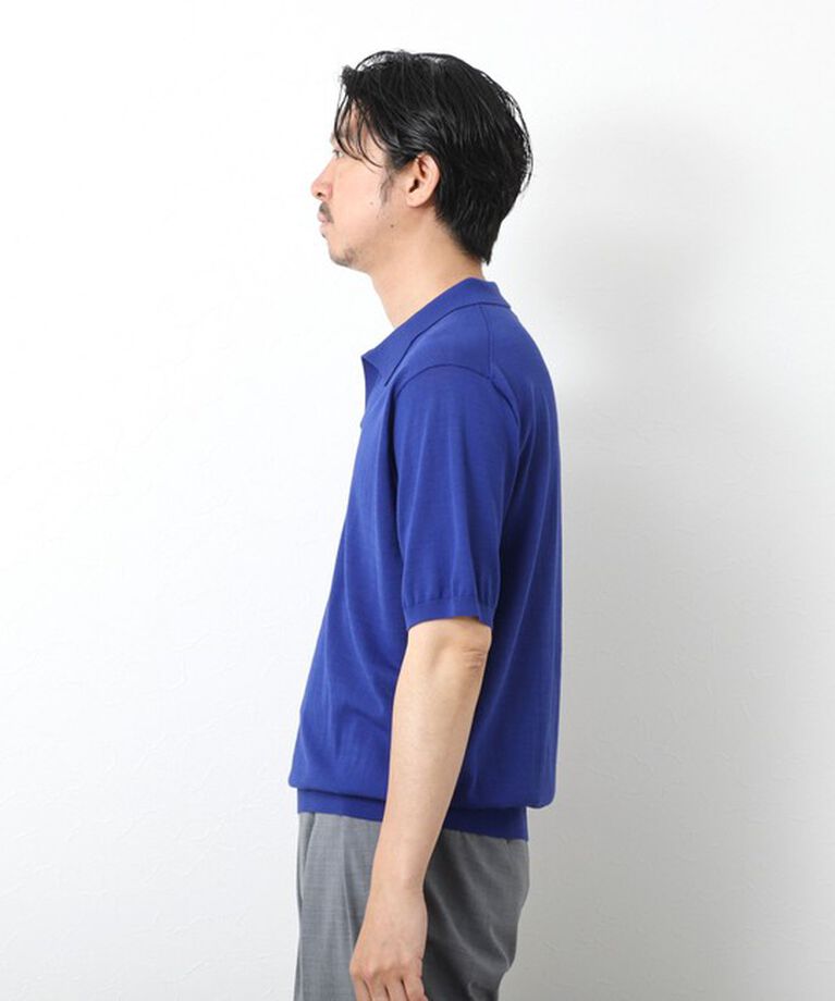 NOLLEY'S goodman「《PIMA COTTON》成型半袖 NSN スキッパーニットポロシャツ 25SS」|ポロシャツ|