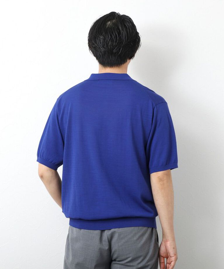 NOLLEY'S goodman「《PIMA COTTON》成型半袖 NSN スキッパーニットポロシャツ 25SS」|ポロシャツ|