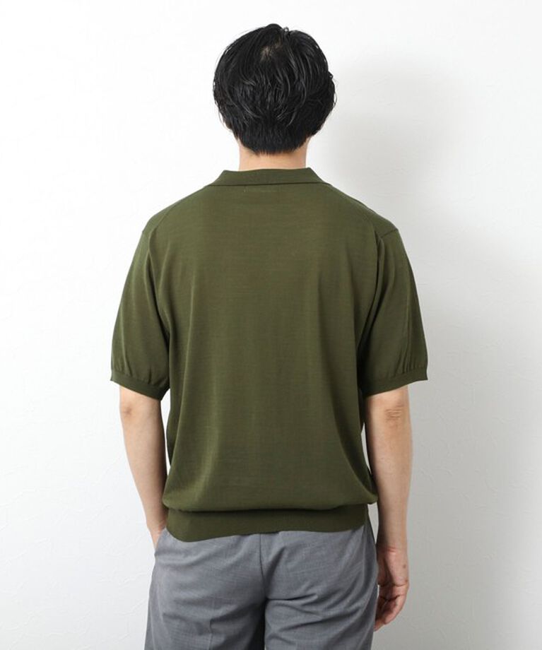 NOLLEY'S goodman「《PIMA COTTON》成型半袖 NSN スキッパーニットポロシャツ 25SS」|ポロシャツ|