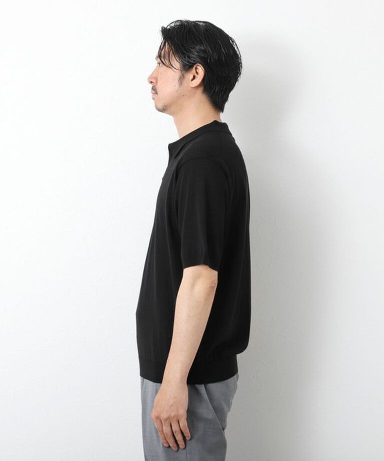 NOLLEY'S goodman「《PIMA COTTON》成型半袖 NSN スキッパーニットポロシャツ 25SS」|ポロシャツ|