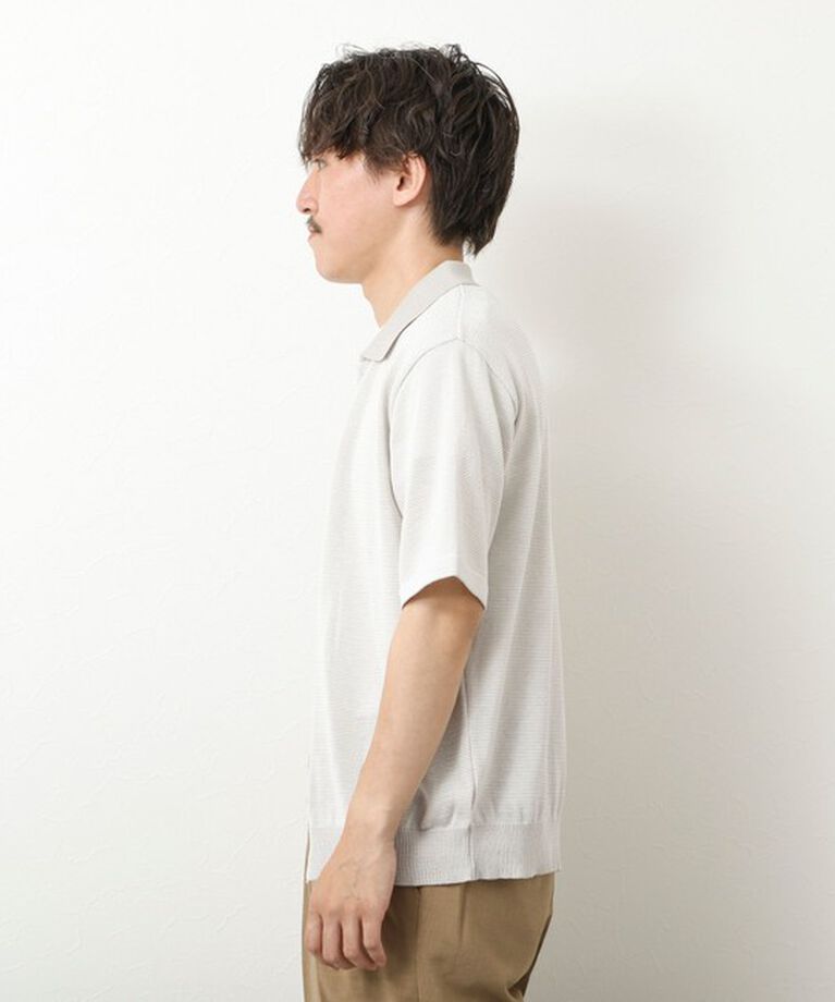 NOLLEY'S goodman「【SIX FUNCTIONS】ウォッシャブル コースボーダーニットシャツ 25SS」|ニット・セーター|
