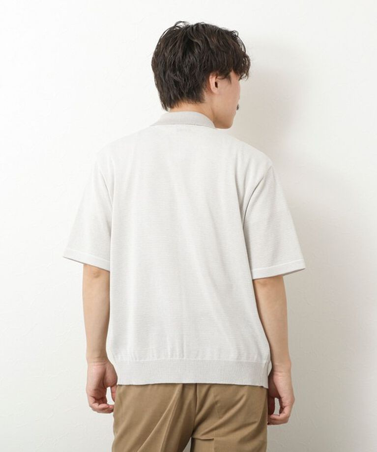 NOLLEY'S goodman「【SIX FUNCTIONS】ウォッシャブル コースボーダーニットシャツ 25SS」|ニット・セーター|
