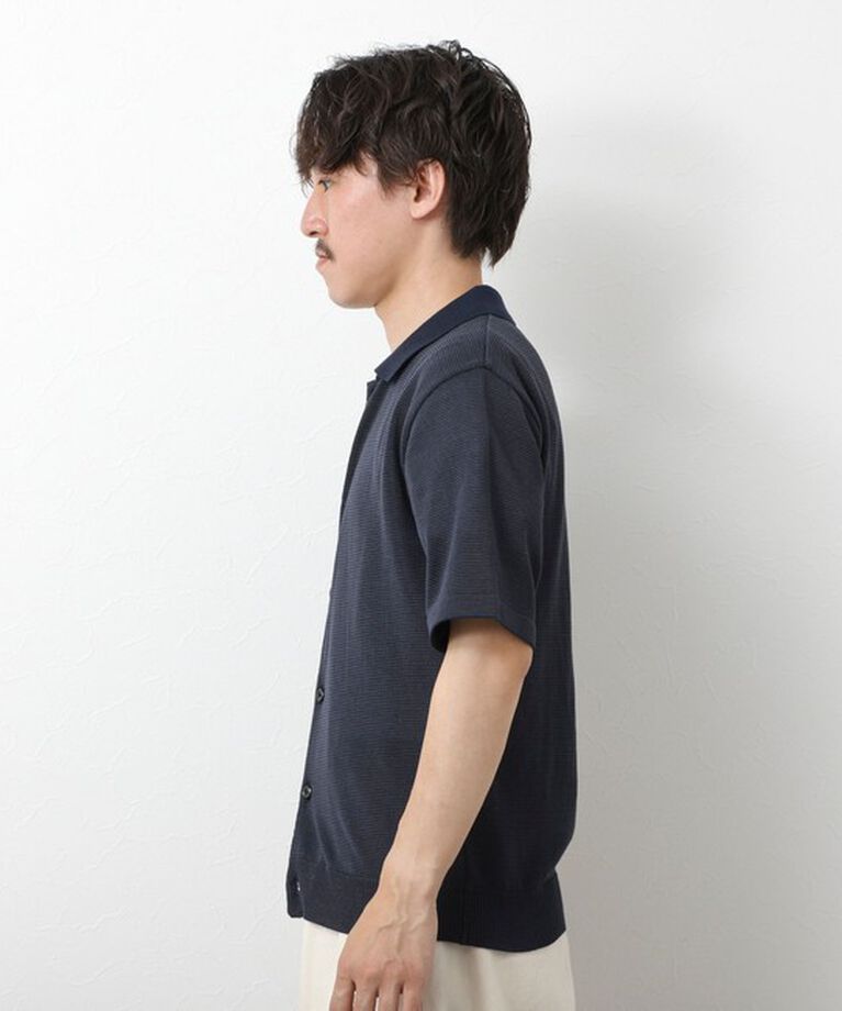 NOLLEY'S goodman「【SIX FUNCTIONS】ウォッシャブル コースボーダーニットシャツ 25SS」|ニット・セーター|