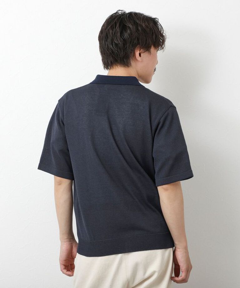NOLLEY'S goodman「【SIX FUNCTIONS】ウォッシャブル コースボーダーニットシャツ 25SS」|ニット・セーター|