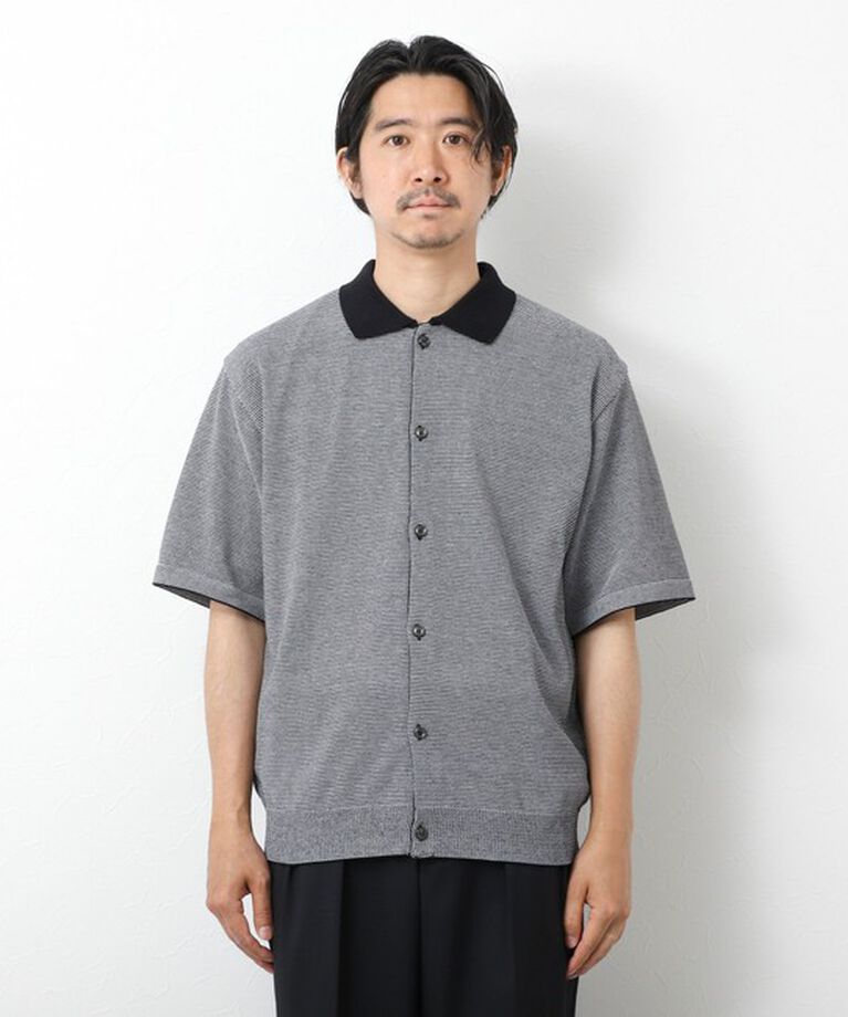 NOLLEY'S goodman「【SIX FUNCTIONS】ウォッシャブル コースボーダーニットシャツ 25SS」|ニット・セーター|