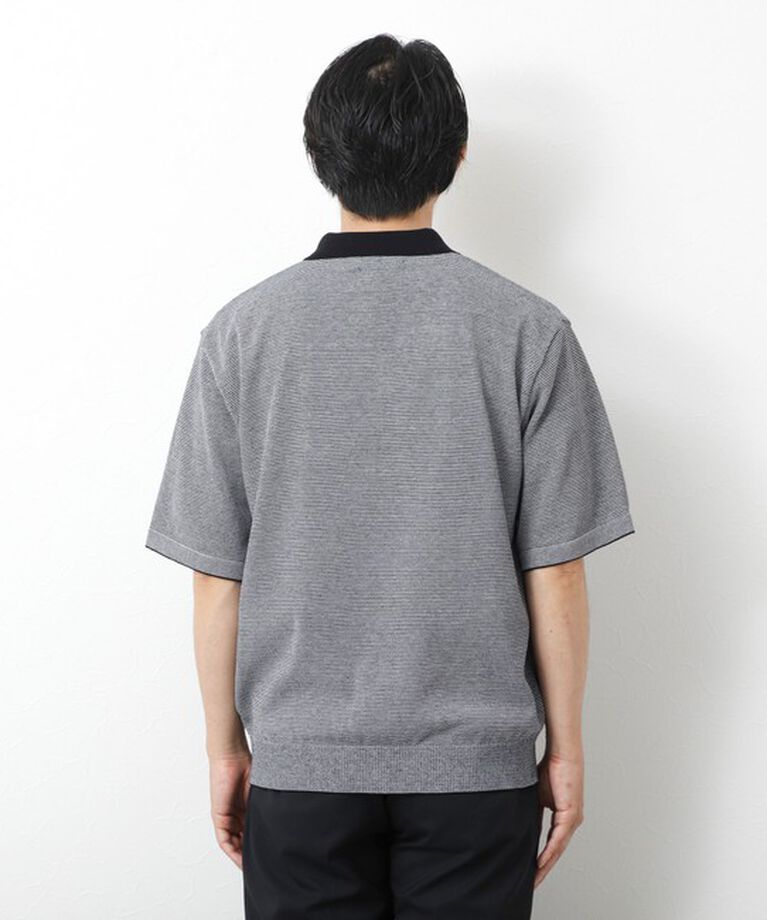 NOLLEY'S goodman「【SIX FUNCTIONS】ウォッシャブル コースボーダーニットシャツ 25SS」|ニット・セーター|