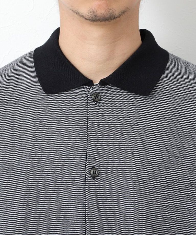 NOLLEY'S goodman「【SIX FUNCTIONS】ウォッシャブル コースボーダーニットシャツ 25SS」|ニット・セーター|