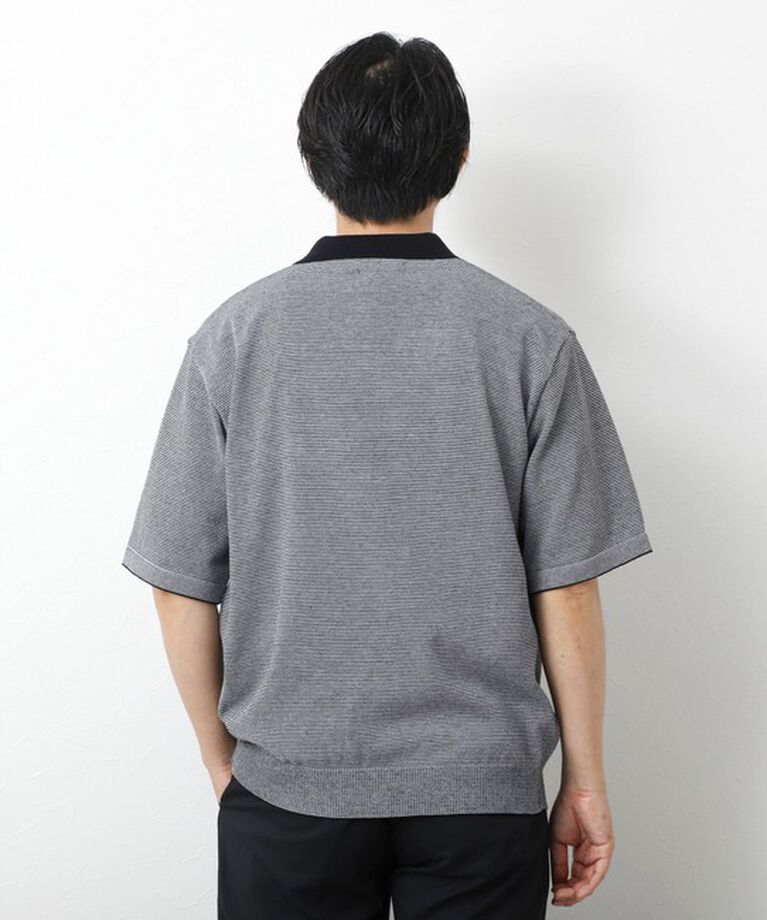 NOLLEY'S goodman「【SIX FUNCTIONS】ウォッシャブル コースボーダーニットシャツ 25SS」|ニット・セーター|