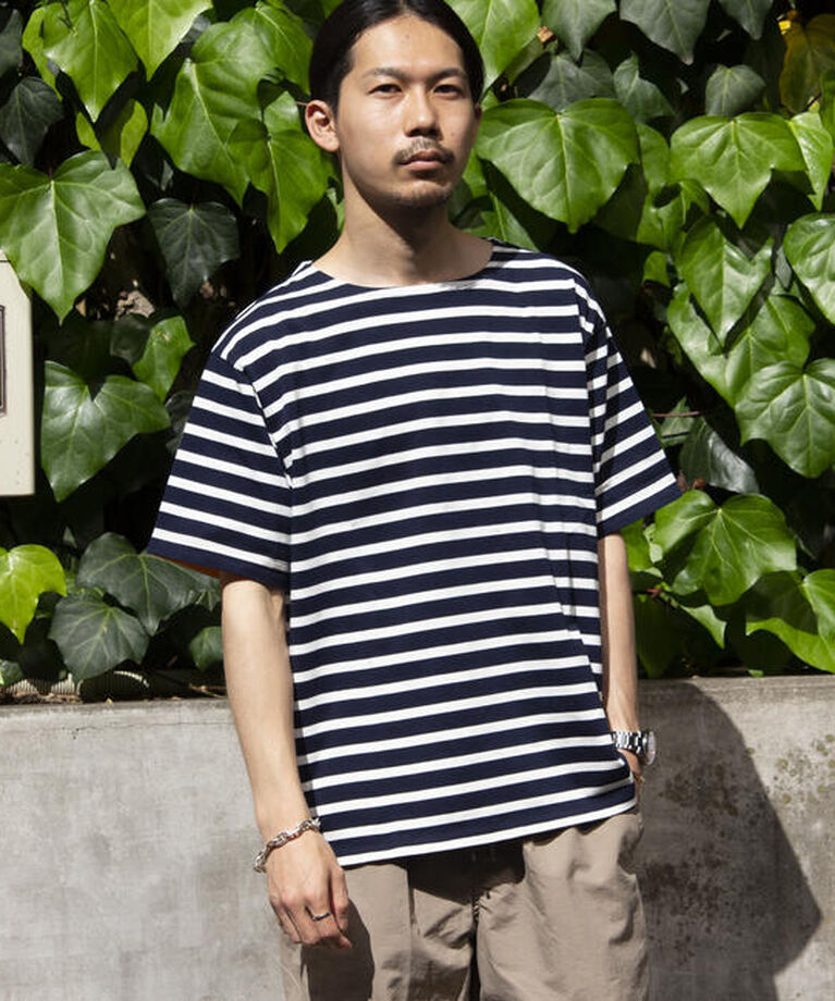 GLOSTER「【GLOSTER/グロスター】バスクシャツ ボーダーTシャツ ショートスリーブ」|Tシャツ・カットソー|