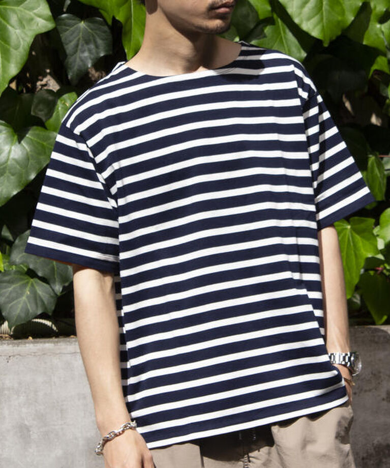 GLOSTER「【GLOSTER/グロスター】バスクシャツ ボーダーTシャツ ショートスリーブ」|Tシャツ・カットソー|