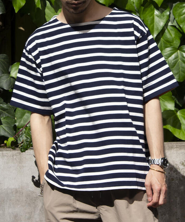 GLOSTER「【GLOSTER/グロスター】バスクシャツ ボーダーTシャツ ショートスリーブ」|Tシャツ・カットソー|