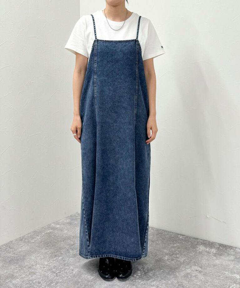 fredy emue「【新色登場】リボンデニムキャミワンピース」|ワンピース|