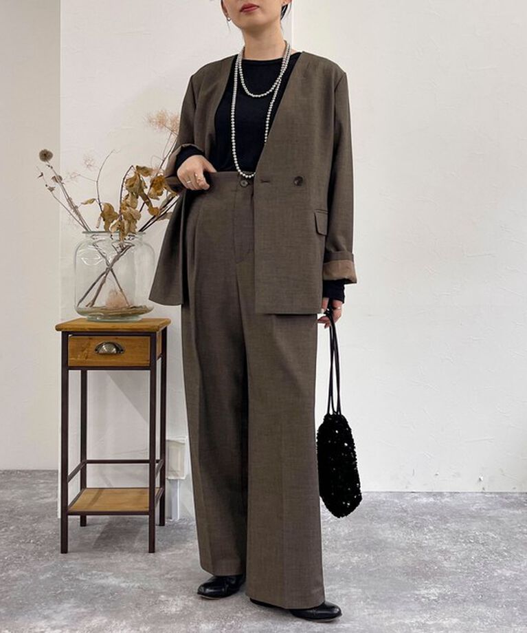 fredy emue「《セットアップ対応》TRタックスラックスパンツ」|スラックス|