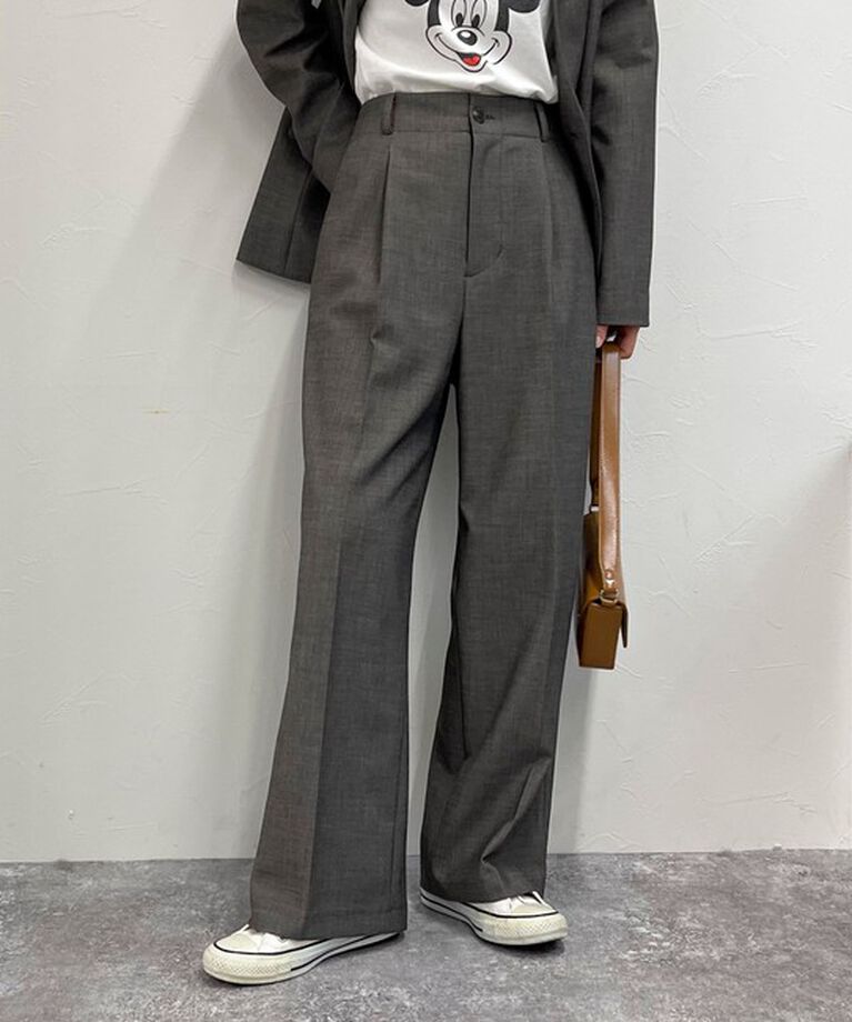 fredy emue「《セットアップ対応》TRタックスラックスパンツ」|スラックス|