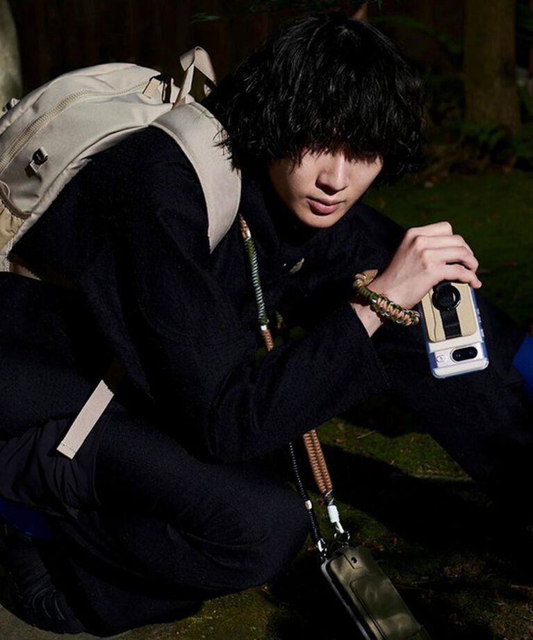 GLOSTER「 【A SCENE】Pocket day pack バックパック ワンポイントロゴ」|リュック|