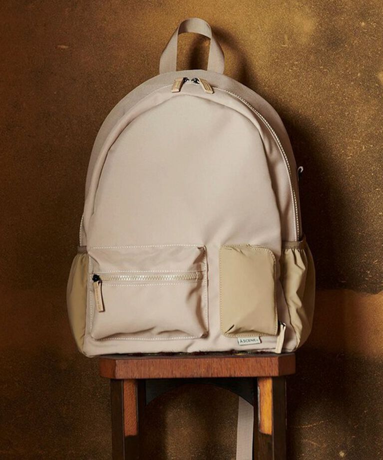GLOSTER「 【A SCENE】Pocket day pack バックパック ワンポイントロゴ」|リュック|
