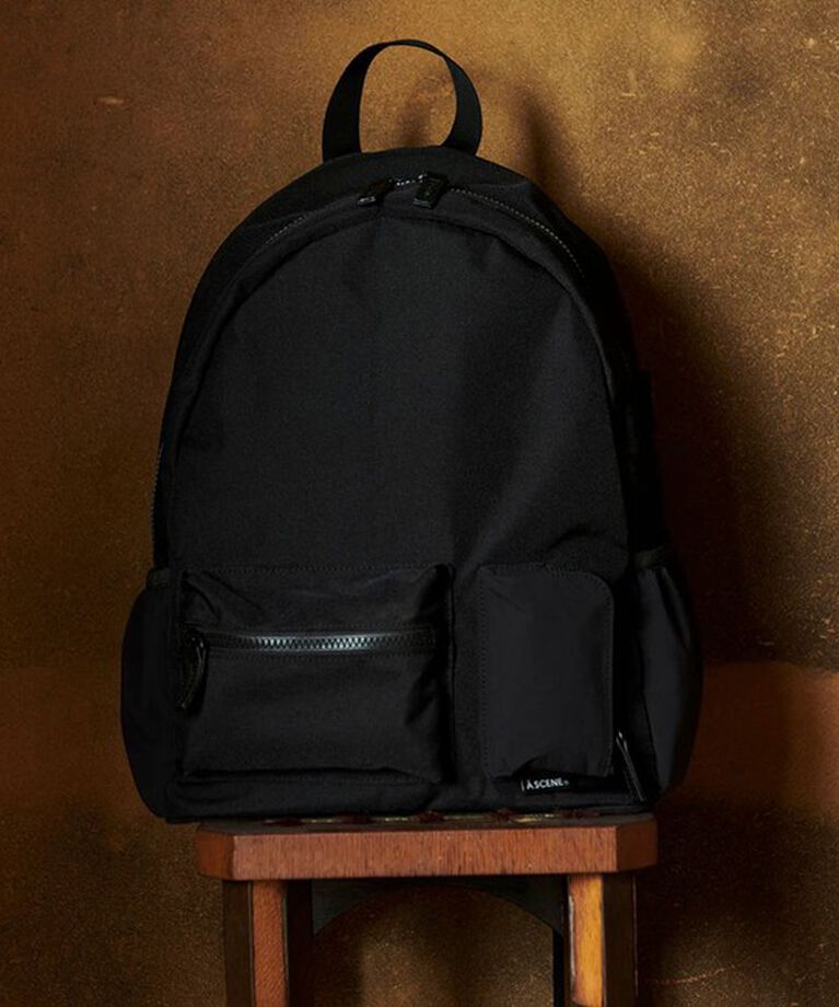 GLOSTER「 【A SCENE】Pocket day pack バックパック ワンポイントロゴ」|リュック|
