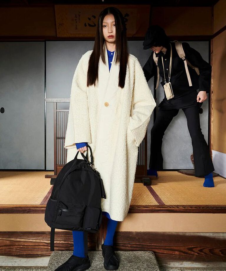 GLOSTER「 【A SCENE】Pocket day pack バックパック ワンポイントロゴ」|リュック|