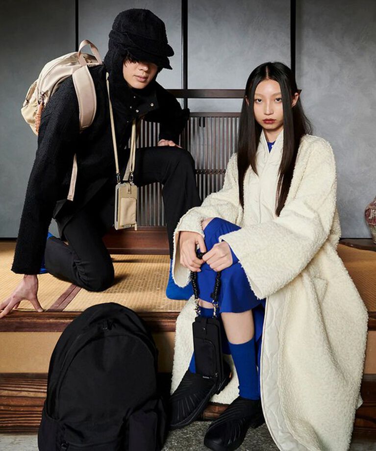 GLOSTER「 【A SCENE】Pocket day pack バックパック ワンポイントロゴ」|リュック|