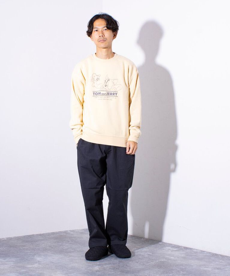 GLOSTER「限定展開【Disney】【Mickey】【TOM&JERRY】USED加工 クルーネックスウェット」|スウェット・ジャージ|