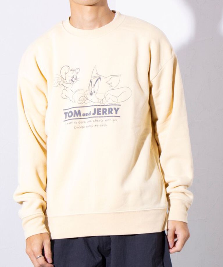 GLOSTER「限定展開【Disney】【Mickey】【TOM&JERRY】USED加工 クルーネックスウェット」|スウェット・ジャージ|