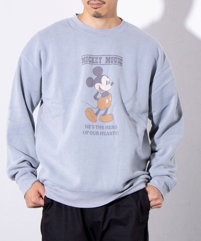 GLOSTER「限定展開【Disney】【Mickey】【TOM&JERRY】USED加工 クルーネックスウェット」|スウェット・ジャージ|