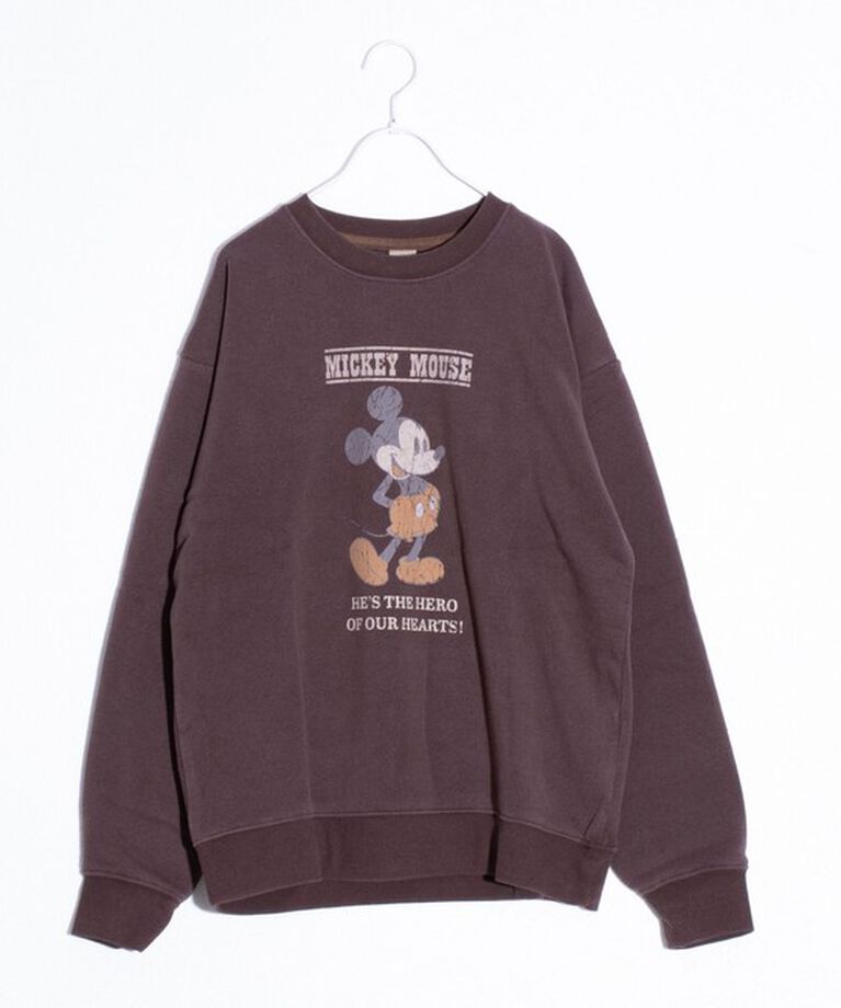 GLOSTER「限定展開【Disney】【Mickey】【TOM&JERRY】USED加工 クルーネックスウェット」|スウェット・ジャージ|