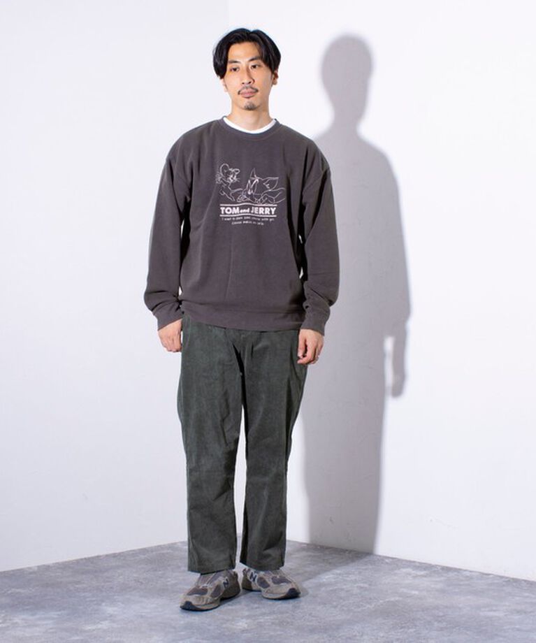 GLOSTER「限定展開【Disney】【Mickey】【TOM&JERRY】USED加工 クルーネックスウェット」|スウェット・ジャージ|