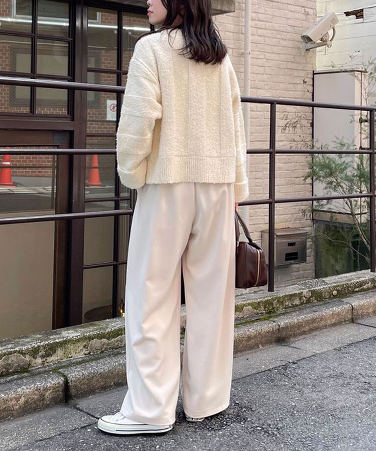 fredy emue「ブークレニットVネックプルオーバー」|ニット・セーター|